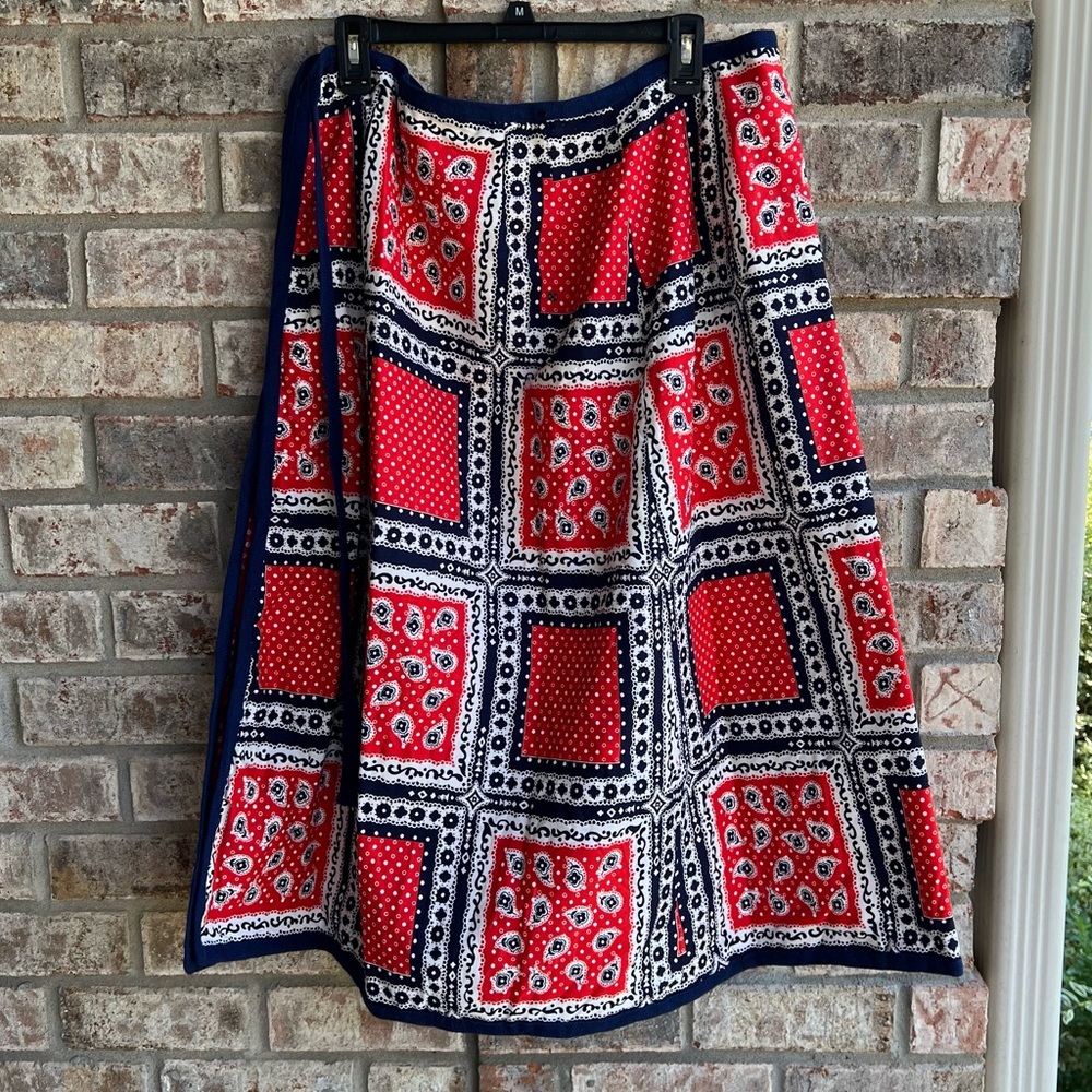 🍒💣 Bandana handmade wraparound boho vibe skirt